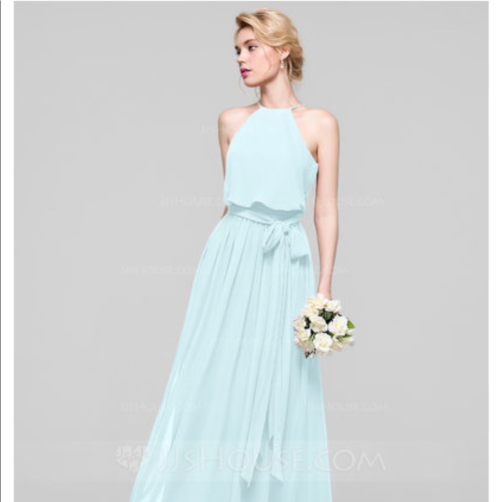 Blue bridesmaid/ formal dress